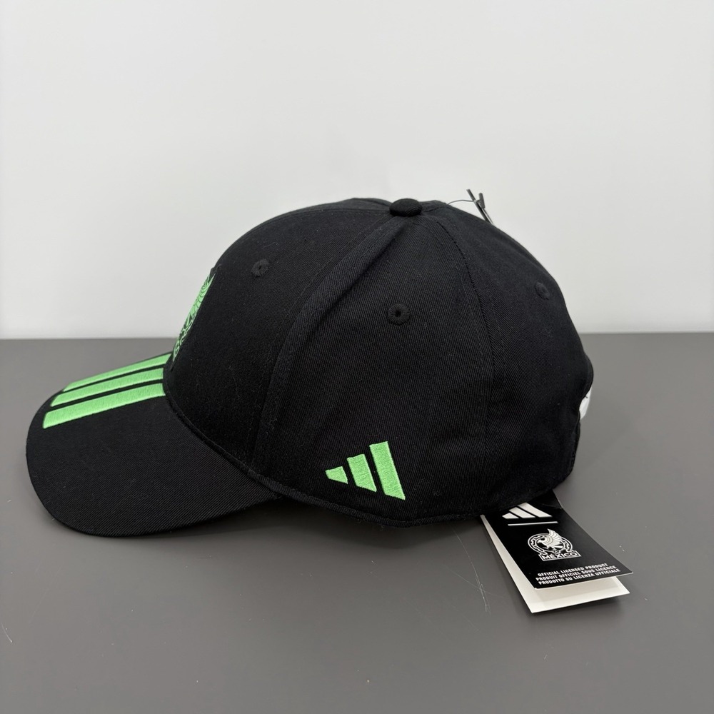 Adidas World Cup 2026 Team MEXICO Soccer Hat KE7873 OSFM Adjustable Black New - Picture 2 of 7